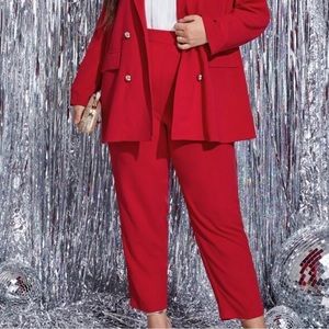 Red Slacks Dress pants size 12